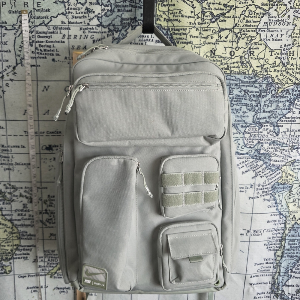 Nike Elite 2.0 Seafoam Green Women's Backpack with Multiple Front Pockets
